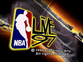 NBA Live 97 title screen for Playstation